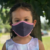 3 Layer Organic & Hypoallergenic Face Masks- X-Small - Purple w/ Pink Trim
