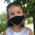 3 Layer Organic & Hypoallergenic Face Masks- X-Small - Black w/ Pink Trim