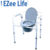 Stationary Steel Commode - Folding
