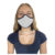 3 Layer Organic & Hypoallergenic Face Masks - Large - White w/ Black Trim