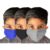 Kids 2-Ply Cotton Masks - 3 Pack (Black, Blue, Grey) - L/XL