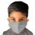 Kids 2-Ply Cotton Masks - 3 Pack (Black, Blue, Grey) - S/M - Image 4