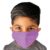 Kids 2-Ply Cotton Masks - 3 Pack (Pink, Blue, Purple) - S/M - Image 3