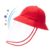 Children's Hat with Face Shield - Red Ages 2-6