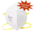SS6001-N95 Face Masks - 20/Box