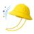 Children's Hat with Face Shield - Yellow ages 2 - 6